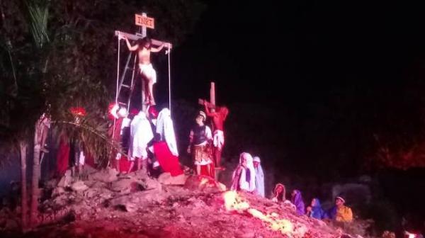 Emoção toma conta do público na 1ª noite da Paixão de Cristo em Floriano.(Imagem:FlorianoNews)