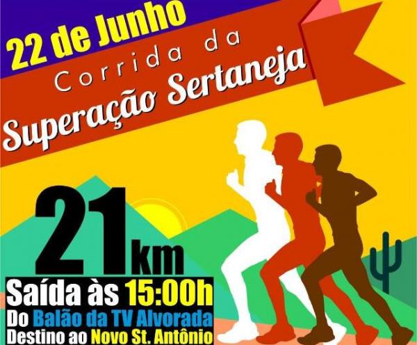 1ª Corrida da Superação Sertaneja será realizada em Floriano.(Imagem:Divulgação)