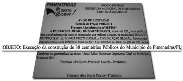 Cidade do PI com pouco mais de 11 mil habitantes licita construção de 38 cemitérios.(Imagem:Reprodução G1)