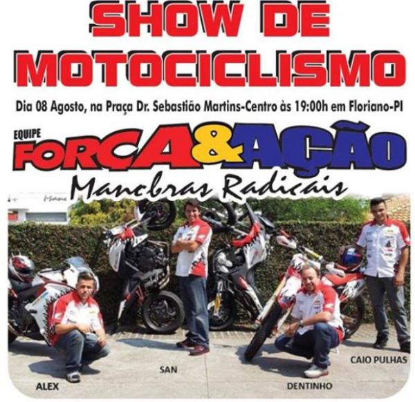 Honda Cajueiro Motos promove show de manobras radicais em Floriano.(Imagem:Divulgação)