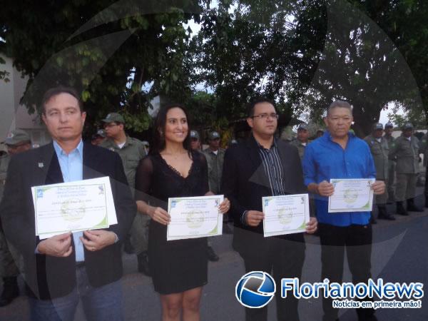 Solenidade militar marca o 51º aniversário do 3º BPM de Floriano.(Imagem:FlorianoNews)