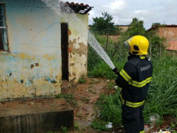 Após briga entre vizinhos, casas são incendiadas em Floriano.(Imagem:Divulgação/jc24horas)