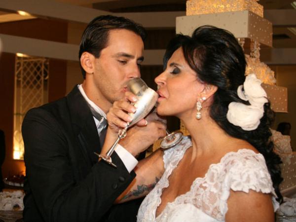 Gretchen se casa com o empresário Sílvio Alves em Goiânia(Imagem:Divulgação)