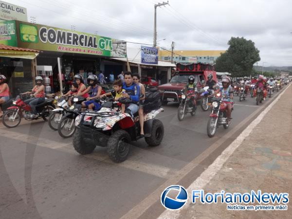 Mulheres participaram da 7ª edição do Rally do Batom de São João dos Patos.(Imagem:FlorianoNews)