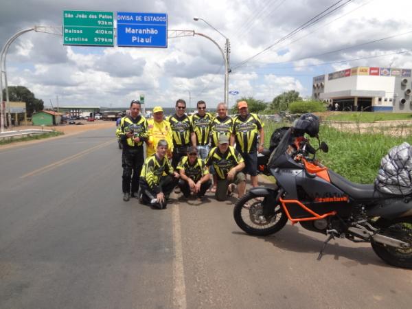 Motociclistas em Expedição pela Transamazônica passam por Floriano.(Imagem:FlorianoNews)