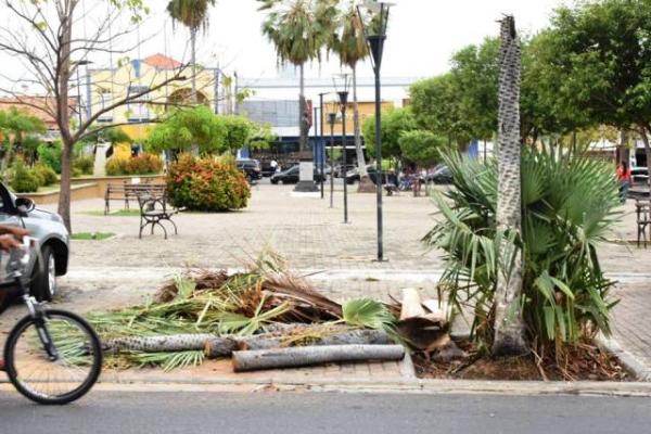 Equipes de Infraestrutura realizam reparos em locais atingidos pela chuva em Floriano.(Imagem:SECOM)