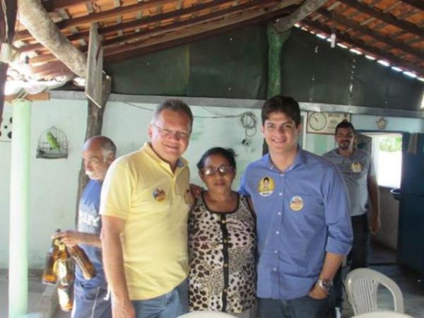 Enéas Maia visita mercado público em Nazaré(Imagem:Jaquelina Nascimento)