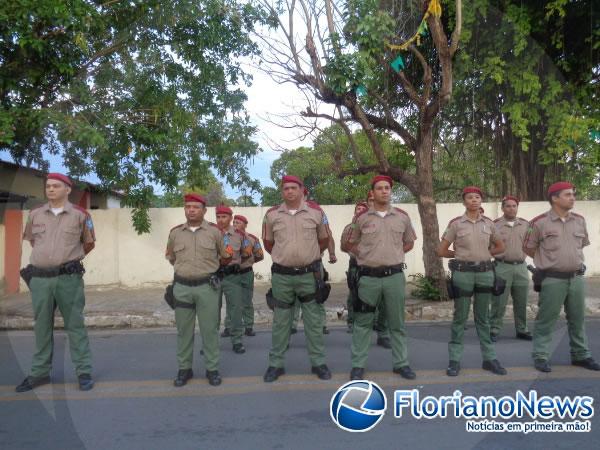 Solenidade militar marca o 51º aniversário do 3º BPM de Floriano.(Imagem:FlorianoNews)