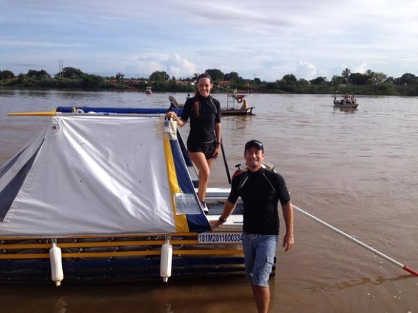 Casal percorreu Rio Parnaíba durante sete dias(Imagem:Eduardo Carvalho/Arquivo Pessoal)