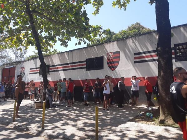 Filas na Gávea na manhã desta terça-feira.(Imagem: Davi Barros)