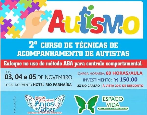 Instituto Educacional Anjos do Saber realiza curso sobre acompanhamento de autistas.(Imagem:Divulgação)