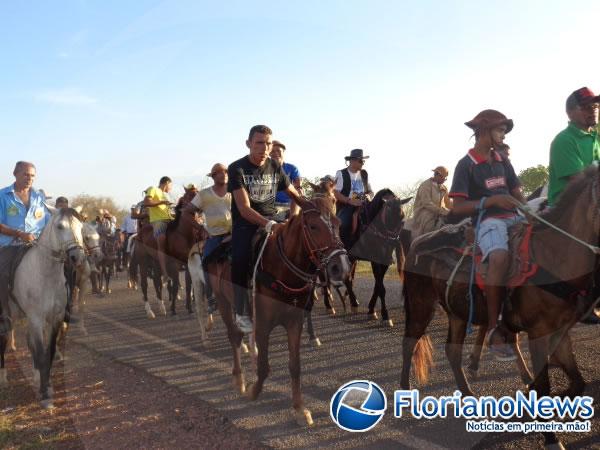 Realizada cavalgada e missa do vaqueiro durante festejo do bairro Guia.(Imagem:FlorianoNews)