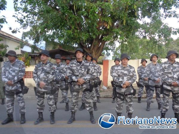 Solenidade militar marca o 51º aniversário do 3º BPM de Floriano.(Imagem:FlorianoNews)