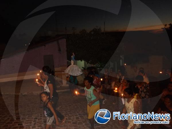 Procissão encerrou festejos de São João Batista no bairro Taboca.(Imagem:FlorianoNews)