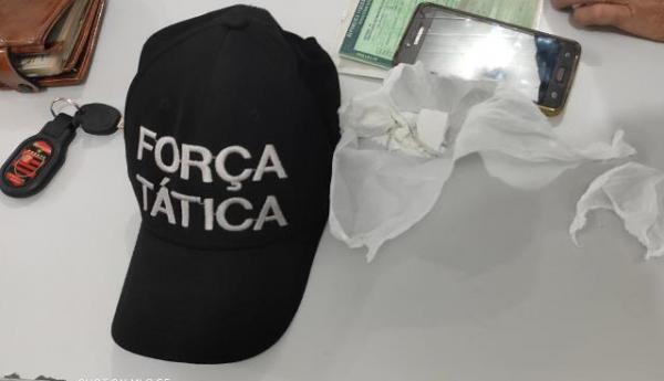 Polícia prende suspeitos por tráfico de entorpecentes em Floriano.(Imagem:Força Tática)