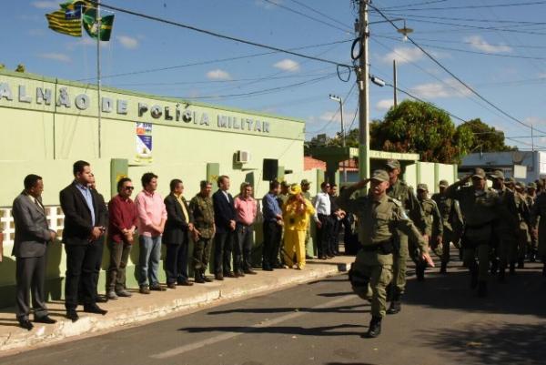 3º BPM de Floriano comemora Dia do Soldado com ato solene.(Imagem:Silvio Rui)