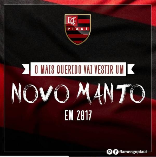 Nova camisa Flamengo-PI (Imagem:Reprodução/Instagram)