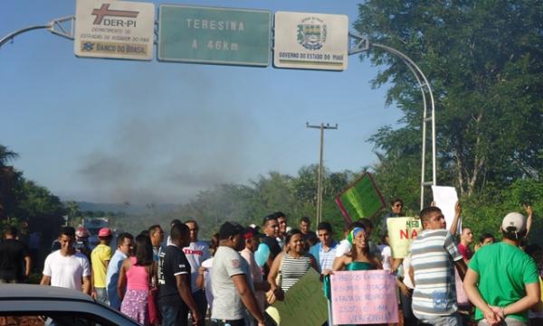 Manifestação em José de Freitas(Imagem:JFAgora)