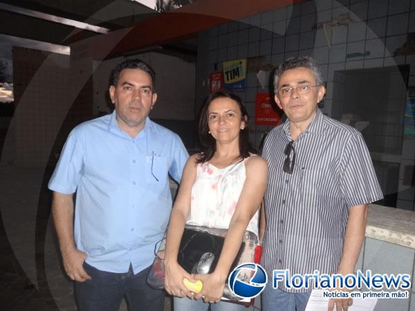 George Everson (Secretário de Infraestrutura), Socorro (Arquiteta) e Cézar Pedrosa (Secretário de Governo)(Imagem:FlorianoNews)