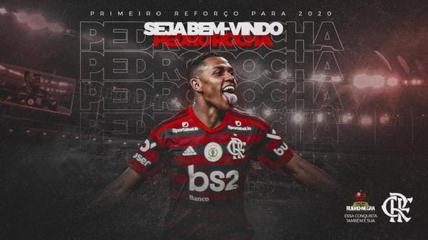 Flamengo anuncia Pedro Rocha.(Imagem:Reprodução)