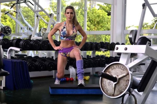 Joana Machado em ação: a personal trainer conta que ficou deprimida após deixar reality show. Agora, ela dá a volta por cima e quer investir na carreira de apresentadora.(Imagem:Roberto Teixeira / EGO)