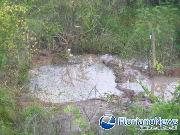 Falta de água em Floriano ocorre devido ao rompimento de adutora(Imagem:FlorianoNews)
