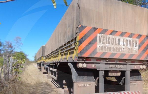 Carretas são tomadas de assalto e pneus roubados na zona rural de Amarante.(Imagem:FlorianoNews)