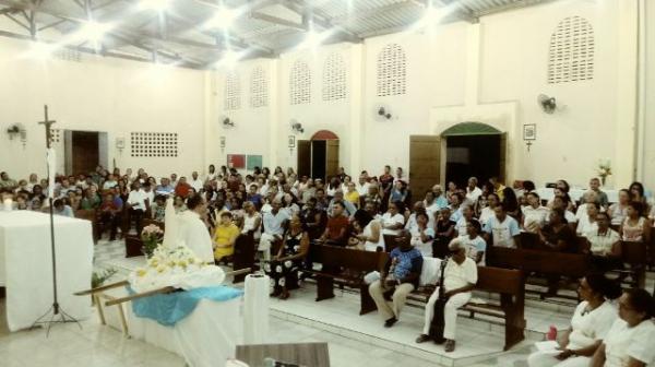 Mães são homenageadas em festejo à Nossa Senhora de Fátima.(Imagem:FlorianoNews)