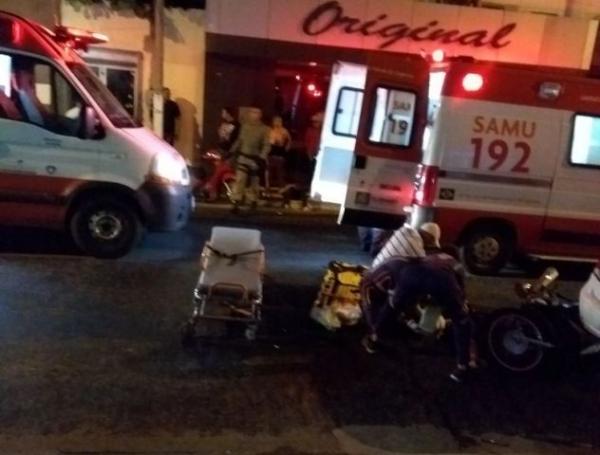 Três pessoas ficam feridas em acidente de trânsito em Floriano.(Imagem:Reprodução)