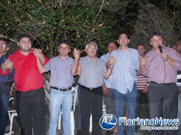 Oscar Procópio recebe Senador Wellington Dias e de Helmano Ferrer em sua residência.(Imagem:FlorianoNews)