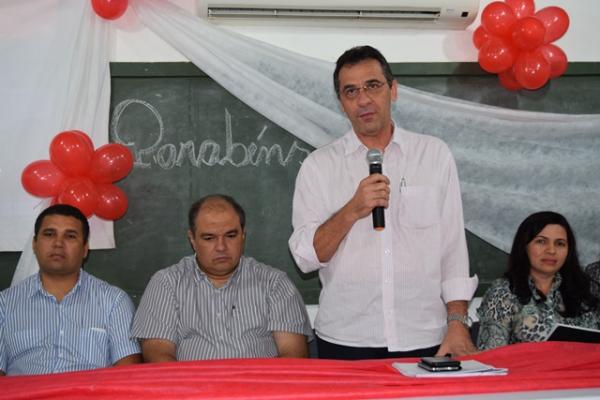 Pref. Gilberto Júnior empossa nova Gerência e Conselhos do Fundo Previdenciário Municipal.(Imagem:Waldemir Miranda)