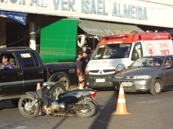 SAMU realizou simulação de acidente no centro de Floriano.(Imagem:FlorianoNews)