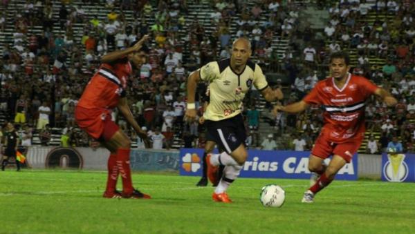 Com gol de Edno, Remo vence o River-PI.(Imagem:Renan Morais/GloboEsporte.com)