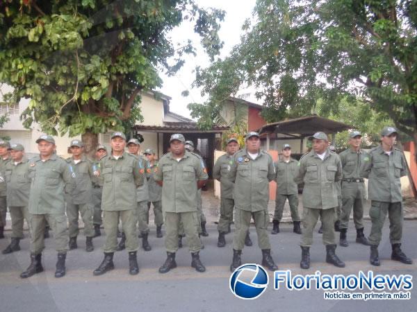 Solenidade militar marca o 51º aniversário do 3º BPM de Floriano.(Imagem:FlorianoNews)