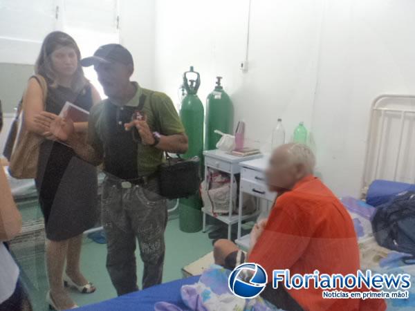 Serviço Social investiga abandono de idoso em hospital de Floriano.(Imagem:FlorianoNews)