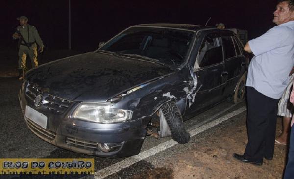 Colisão frontal entre veículos deixa um homem ferido.(Imagem:Realidade em Foco)