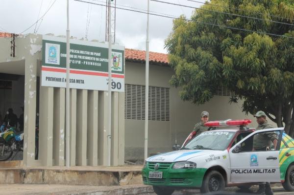 2ª Companhia Independente da Polícia Militar, bairro Promorar, Zona Sul de Teresina.(Imagem:Gil Oliveira/G1)