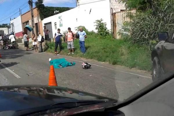 Acidente mata motociclista na avenida presidente Kennedy.(Imagem:Cidadeverde.com)