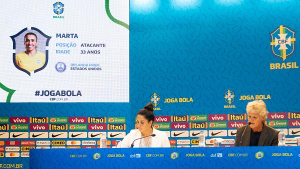 Pia convoca Marta para a seleção brasileira.(Imagem:Bruno Egger / MoWA Press)