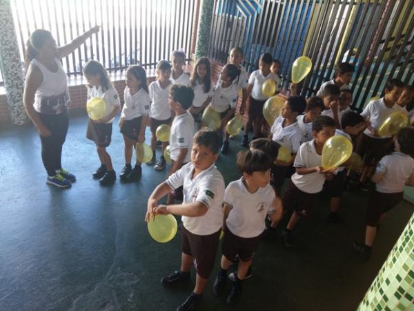 Alegria marca o início das aulas na Escola Pequeno Príncipe.(Imagem:EPP)