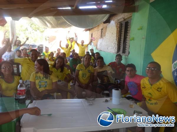 Torcidas de Floriano e Barão de Grajaú comemoraram vitória sofrida do Brasil contra o Chile. (Imagem:FlorianoNews)