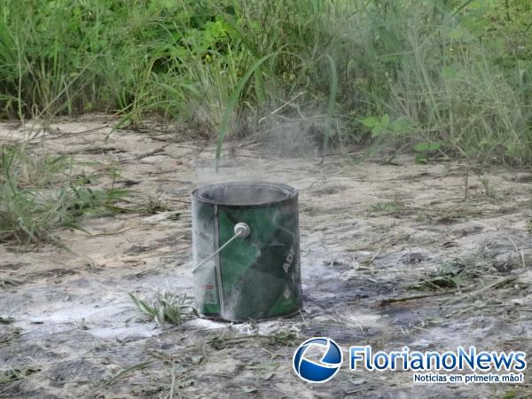 Bombeiros realizaram treinamento com equipe técnica e elenco da Paixão de Cristo.(Imagem:FlorianoNews)