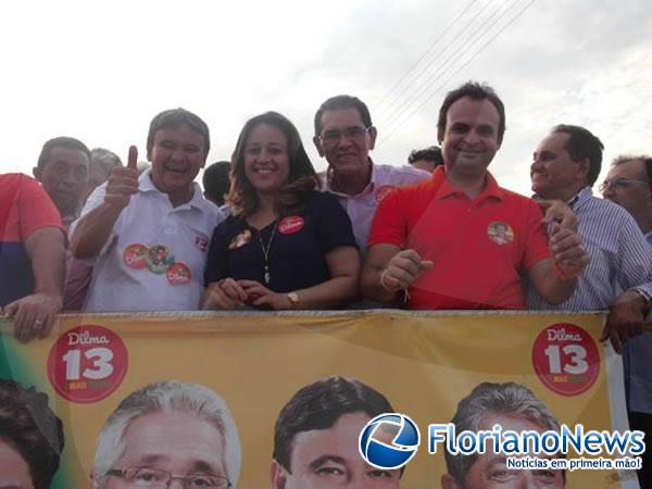 Militância do PT realiza carreata pró-Dilma em Floriano.(Imagem:FlorianoNews)