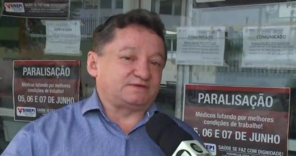 Gilberto Albuquerque, diretor do Hospital Getúlio Vargas.(Imagem:Reprodução/TV Clube)