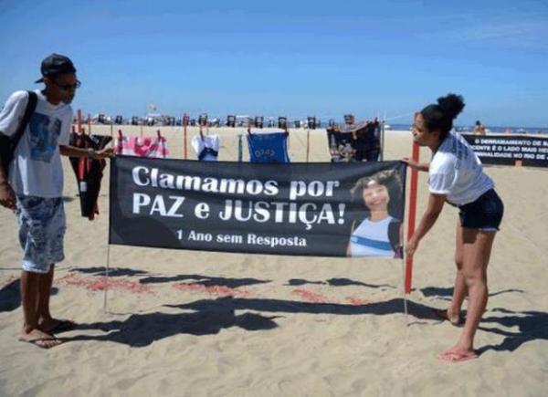 Ato lembra mais de 40 crianças mortas em tiroteios no Rio.(Imagem:Fernando Frazão)
