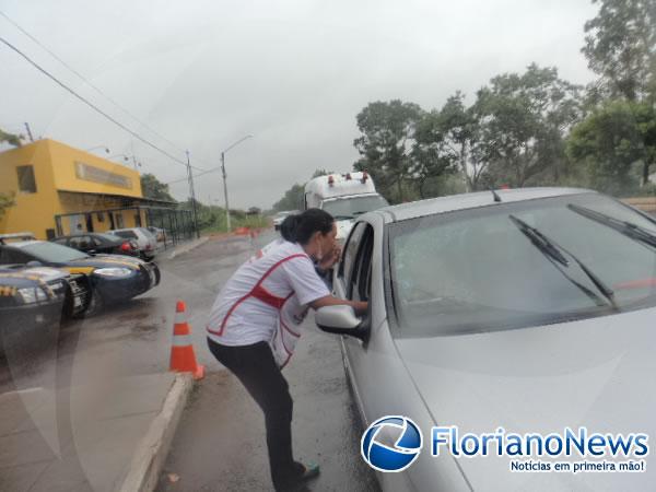 Rotary Club, PRF e Secretaria de Saúde realizam campanha de trânsito em Floriano.(Imagem:FlorianoNews)