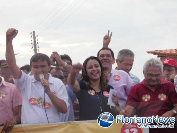 Militância do PT realiza carreata pró-Dilma em Floriano.(Imagem:FlorianoNews)