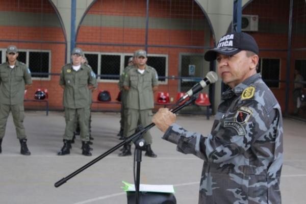 BPM de Floriano recebe novos soldados para reforçar policiamento.(Imagem:PMPI)