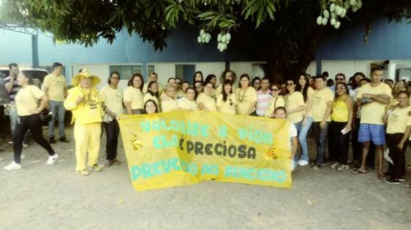 Caminhada alerta para prevenção ao suicídio e valorização à vida em Floriano.(Imagem:FlorianoNews)