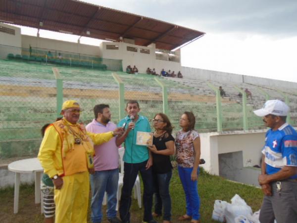 Chuva interrompe partida dos Jogos Solidários em Floriano.(Imagem:FlorianoNews)